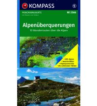 KOMPASS Fernwegekarte Alpenüberquerungen Panorama 1:2 Mio. KOMPASS freytag & berndt
