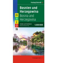 freytag & berndt Straßenkarte Bosnien-Herzegowina 1:200.000 KOMPASS freytag & berndt