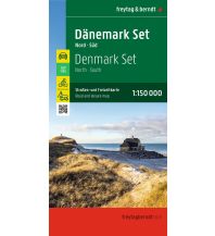 freytag & berndt Straßenkarte Dänemark Set 1:150.000 KOMPASS freytag & berndt