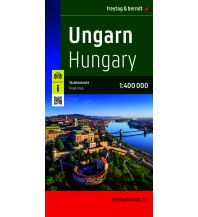 freytag & berndt Straßenkarte Ungarn 1:400.000 KOMPASS freytag & berndt