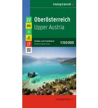 freytag & berndt Straßenkarte Oberösterreich 1:150.000 KOMPASS freytag & berndt