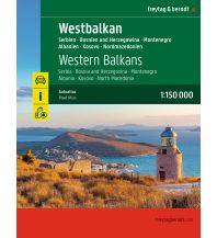 Straßenkarten Serbien freytag & berndt Autoatlas Westbalkan 1:150.000 KOMPASS freytag & berndt