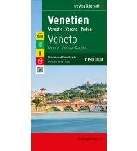freytag & berndt Straßenkarte Venetien - Udine - Venedig - Padua 1:150.000 KOMPASS freytag & berndt