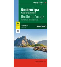 Straßenkarten Skandinavien Nordeuropa, Straßenkarte 1:2.000.000, freytag & berndt KOMPASS freytag & berndt