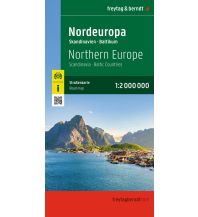Straßenkarten Skandinavien Nordeuropa, Straßenkarte 1:2.000.000, freytag & berndt KOMPASS freytag & berndt