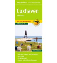 Wanderkarten Deutschland Publicpress Rad- und Wanderkarte Cuxhaven und umzu (mit Stadtplan) 1:60.000 KOMPASS freytag & berndt