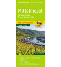 Hiking Maps Germany Publicpress Rad- und Wanderkarte Mittelmosel, Bernkastel-Kues, Traben-Trarbach, Kröv 1:25.000 KOMPASS freytag & berndt