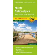 Publicpress Rad- und Wanderkarte Müritz-Nationalpark, Waren, Röbel, Mirow, Neustrelitz 1:50.000 Kompass-Karten GmbH