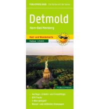 Wanderkarten Deutschland Publicpress Rad- und Wanderkarte Detmold, Horn-Bad Meinberg 1:25.000 KOMPASS freytag & berndt