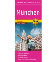Stadtpläne Publicpress Stadtplan München 1:18.000 KOMPASS freytag & berndt