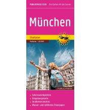 Stadtpläne Publicpress Stadtplan München 1:18.000 KOMPASS freytag & berndt