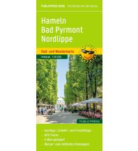 Wanderkarten Deutschland Publicpress Rad- und Wanderkarte Hameln, Bad Pyrmont, Nordlippe 1:50.000 KOMPASS freytag & berndt