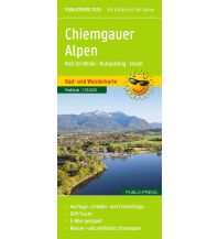 Wanderkarten Bayern Publicpress Rad- und Wanderkarte Chiemgauer Alpen, Reit im Winkl, Ruhpolding, Inzell 1:35.000 KOMPASS freytag & berndt