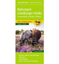Wanderkarten Deutschland Publicpress Rad- und Wanderkarte Naturpark Lüneburger Heide, Schneverdingen - Bispingen – Lüneburg 1:50.000 KOMPASS freytag & berndt