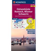 KOMPASS Fahrradkarte 3318 Ostseeküste, Rostock, Wismar, Schwerin 1:70.000 KOMPASS freytag & berndt