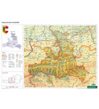 Wanderkarten f&b Schulhandkarte - Salzburg physisch 1:400.000 KOMPASS freytag & berndt