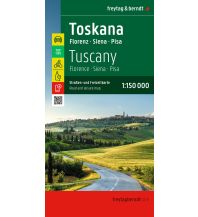 Road Maps Italy Toskana, Straßen- und Freizeitkarte 1:150.000, freytag & berndt KOMPASS freytag & berndt