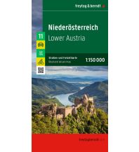 Road Maps Austria Niederösterreich, Straßen- und Freizeitkarte 1:150.000, freytag & berndt KOMPASS freytag & berndt