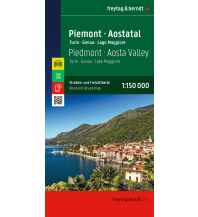 Road Maps Italy Piemont - Aostatal, Straßen- und Freizeitkarte 1:150.000, freytag & berndt KOMPASS freytag & berndt