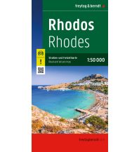 Road Maps Greece freytag & berndt Auto + Freizeitkarte Griechenland, Rhodos 1:50.000 KOMPASS freytag & berndt