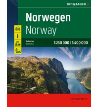 Reise- und Straßenatlanten Norwegen, Autoatlas 1:250.000 - 1:400.000, freytag & berndt KOMPASS freytag & berndt