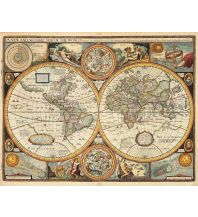Poster and Wall Maps Welt antik, Karte von John Speed 1651, Poster KOMPASS freytag & berndt