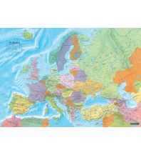 Poster und Wandkarten Europe political, Poster 1:6 Mill., Flat in tube KOMPASS freytag & berndt