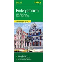 Hinterpommern, Straßenkarte 1:200.000, Höfer Verlag Freytag-Berndt und Artaria