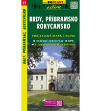 Wanderkarten Tschechien SHOCart WK 17 Tschechien - Brdy, Pribramsko Rokycansko 1:50.000 Shocart