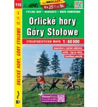 Cycling Maps SHOcart Cycling Map 116 Tschechien - Orlicke hory 1:60.000 Shocart