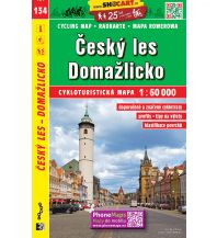 Radkarten Tschechien SHOcart Radkarte 134, Český les, Domažlicko / Oberpfälzer Wald, Taus (Radkarte 1:60.000) Shocart