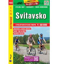 Radkarten Tschechien SHOcart Radkarte 143 Tschechien - Svitavsko 1:60.000 Shocart