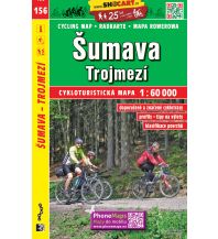 Cycling Maps Austria SHOcart Radkarte 156 Tschechien - Sumava Trojmezi 1:60.000 Shocart