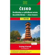 Straßenkarten f&b Prag Autokarte - Aussichtstürme Tschechien - Cesko Rozhledny 1:500.000 Shocart