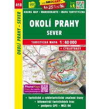 Wanderkarten SHOCart 418, Okoli Prahy Sever 1:40.000 Shocart