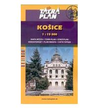 Stadtpläne TatraPlan Stadtplan Slowakei - Kosice 1:15 000 DobroMapa-TatraPlan