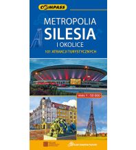 Stadtpläne Compass Touristenkarte Polen - Metropolia Silesia / Schlesien 1:50.000 Compass Polska