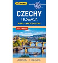 Compass Mapa samochodowa Tschechien / Slowakei - Czechy i Slowacja / Tschechien und Slowakei 1:500.000 Compass Polska