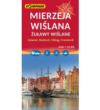 Wanderkarten Polen Compass Polen Mapa turystyczna Mierzeja Wiślana, Żuławy Wiślane 1:55.000 Compass Polska