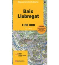 Wanderkarten Spanien Mapa comarcal de Catalunya 11, Baix Llobregat 1:50.000 Institut Cartogràfic i Geològic de Catalunya