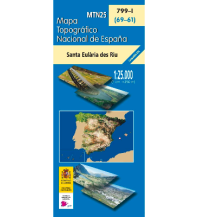 Hiking Maps Spain CNIG MTN25 799-1 Spanien - Santa Eularia des Riu 1:25.000 CNIG