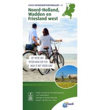 Radkarten Niederlande Noord-Holland, Wadden en Friesland west 1:100.000 ANWB