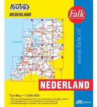 Reise- und Straßenatlanten Falk autokaart Nederland Routiq (Routiq patent wegenkaarten) 1:300.000 Falk Nederland