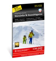 Hiking Maps Scandinavia Calazo Högalpin karta Storulvån, Snasahögarna 1:20.000 Calazo 