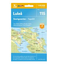 Wanderkarten Skandinavien Sverigeserien-Karte 115, Luleå 1:50.000 Norstedts