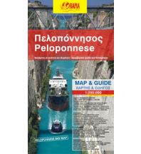 Road Maps Autokarte und Reiseführer - Peloponnese Orama Editions