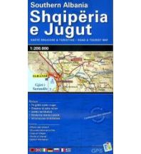 Straßenkarten Albanien Orama Road Map Straßenkarte South Albania Orama Editions