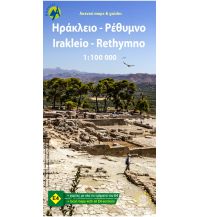 Road Maps Greece Anavasi Topo Map 100.93, Iráklio, Réthimno (Kreta) 1:100.000 Anavasi