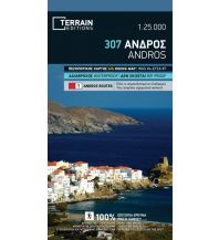 Straßenkarten Griechenland Terrain Map 307, Ándros 1:25.000 Terrain Maps
