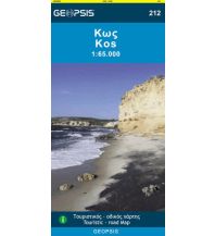Inselkarten Ägäis Geopsis-Karte 212, Kos 1:65.000 Geopsis 